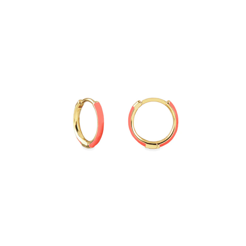 Loulou earrings, coral