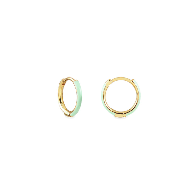 Loulou earrings, mint