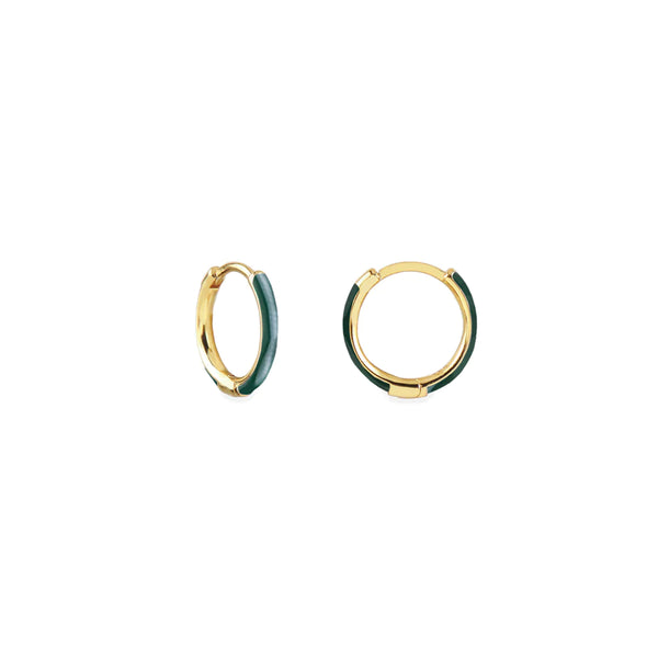 Loulou earrings, green.
