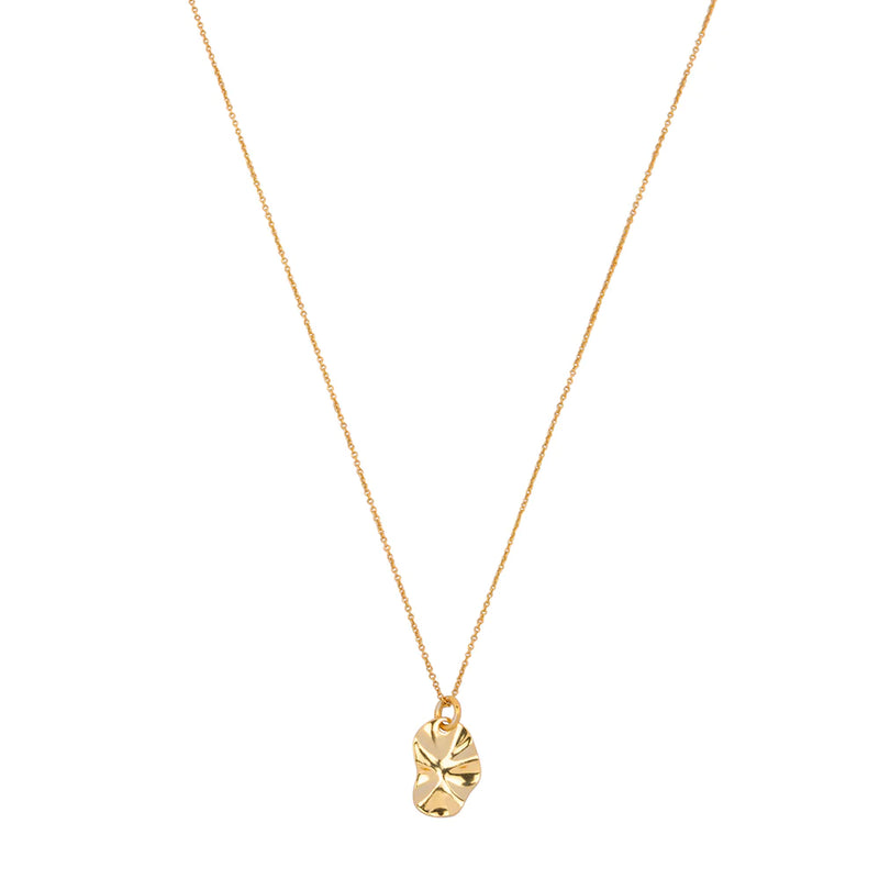 Back and forth gold necklace