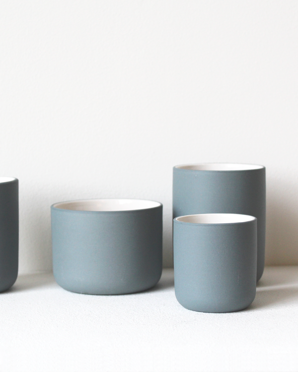 Cappucino mug | teal | handmade