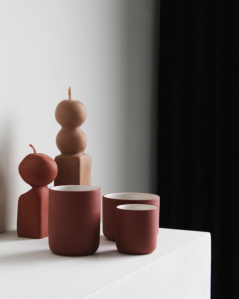 Cappucino mug | terracotta | handmade