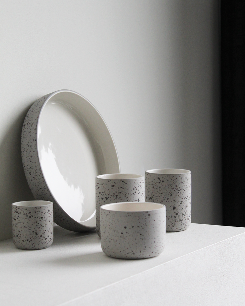 Cappucino mug | speckled | handmade