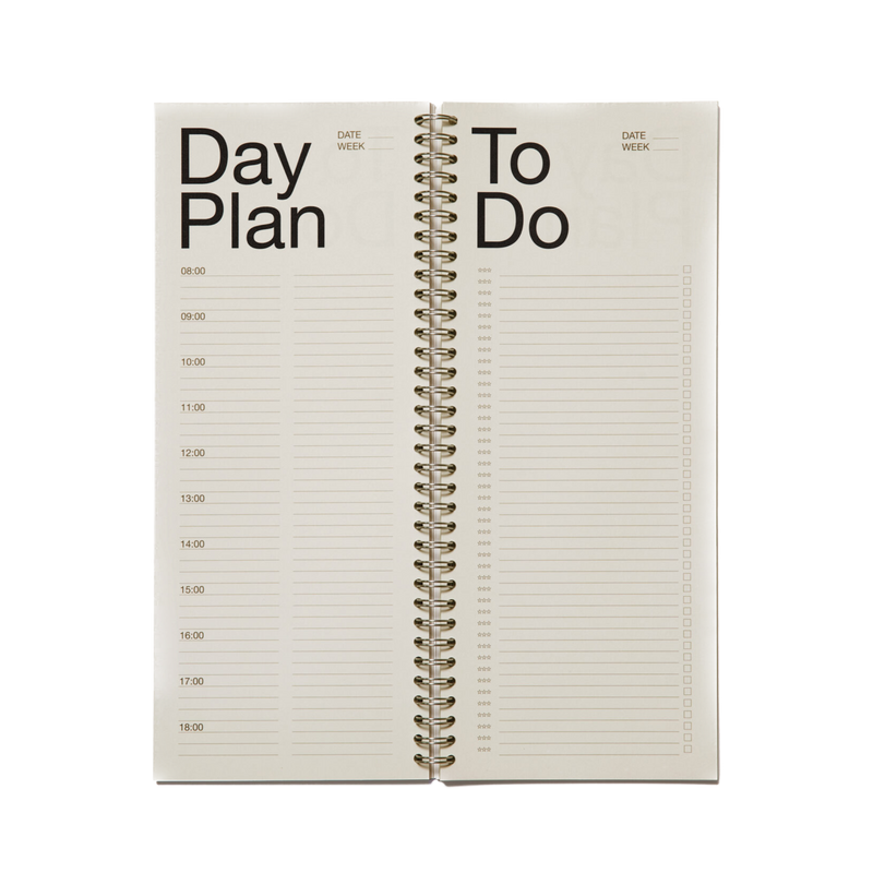 Things To Do Today planner in tahin beige