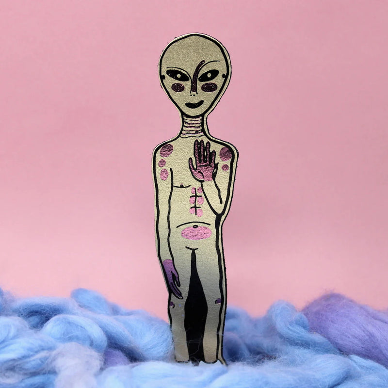 Color Bookmarks Alien Alien - Bookmark – Polycurios.