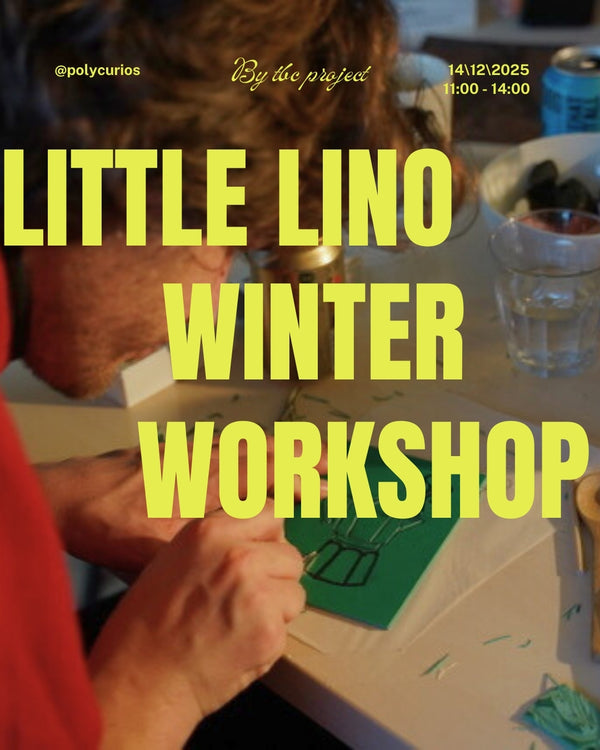14 december. Little lino winter workshop, make Your Own greeting cards.