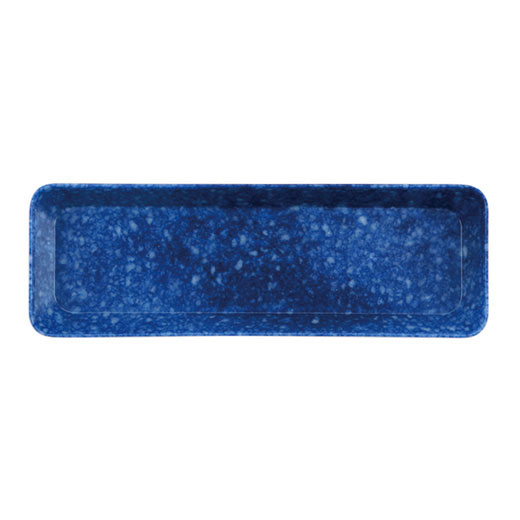 Marbled Melamine Pen Tray navy