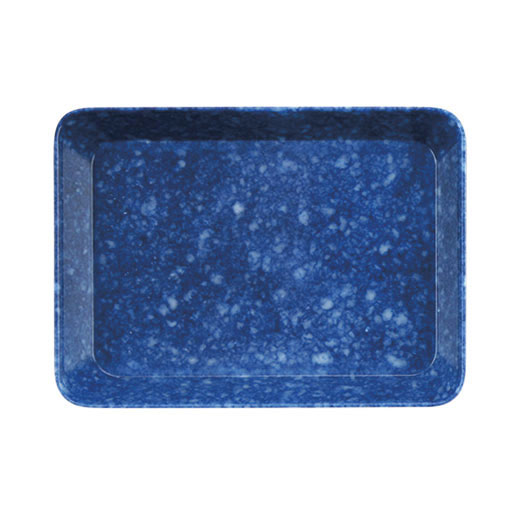 Marbled Melamine Desk Tray S navy