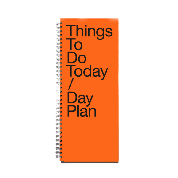 Things To Do Today planner in tomato red