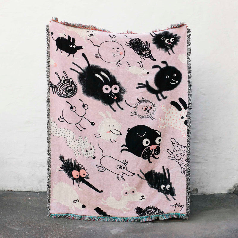 Dog throw blanket by Studio Arhoj