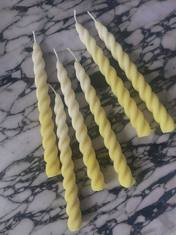 Lemon Curd Ombre Twirl Candle