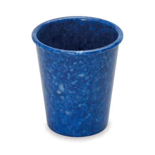 Marbled Melamine Pen cup navy