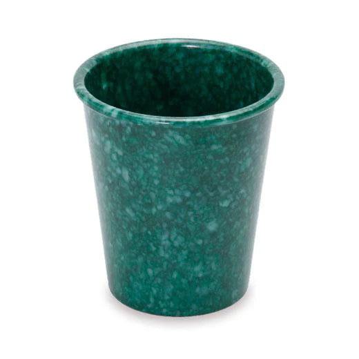 Marbled Melamine Pen cup green