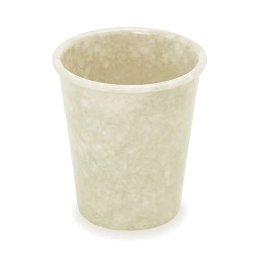 Marbled Melamine Pen cup ivory