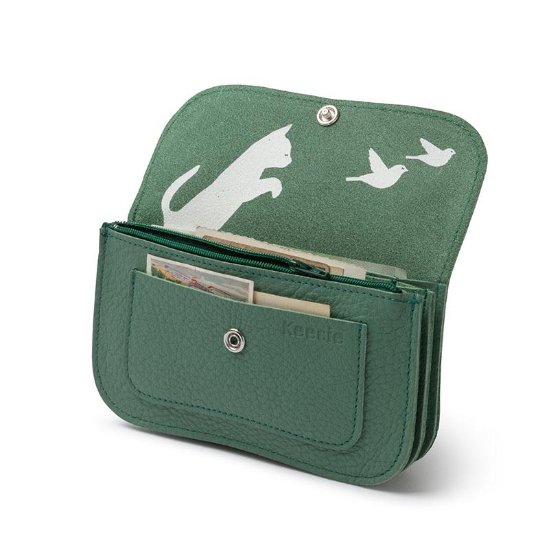 Cat chase wallet medium, Forest