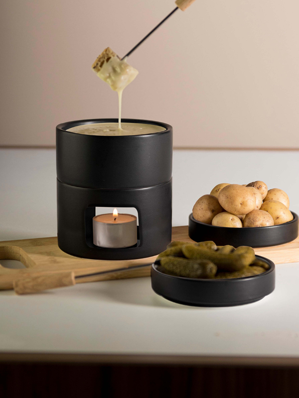 Mini Fondue - black.