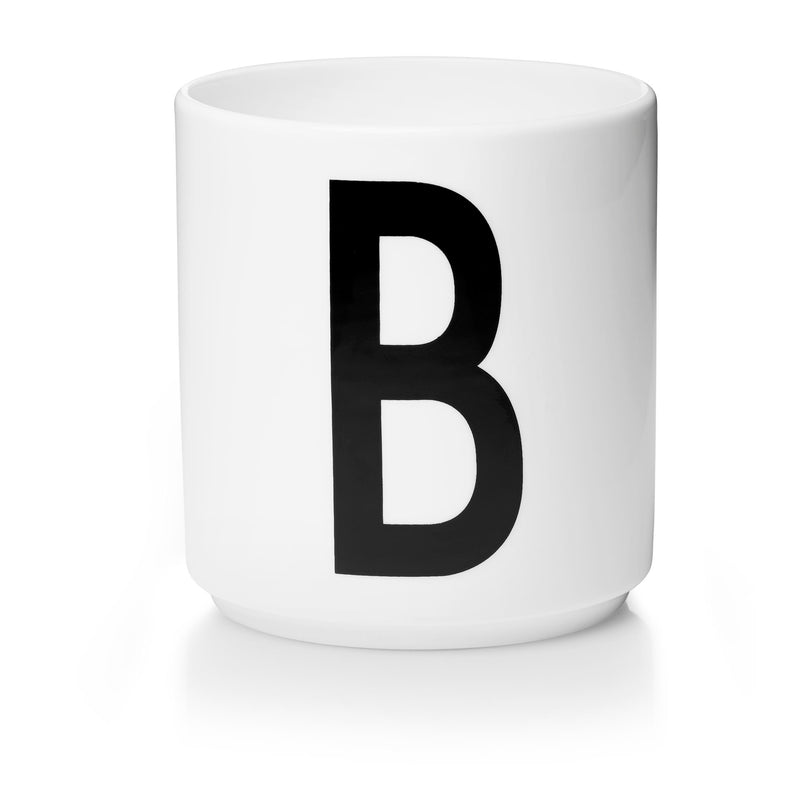 Lettercup, white, A-Z