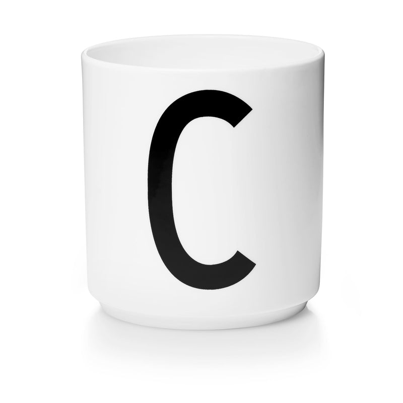 Lettercup, white, A-Z