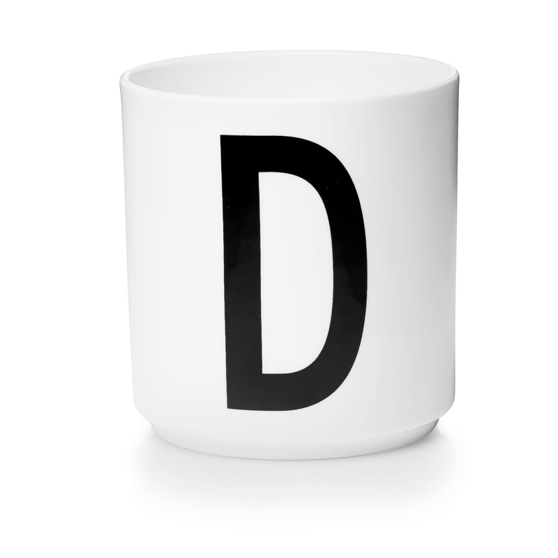 Lettercup, white, A-Z