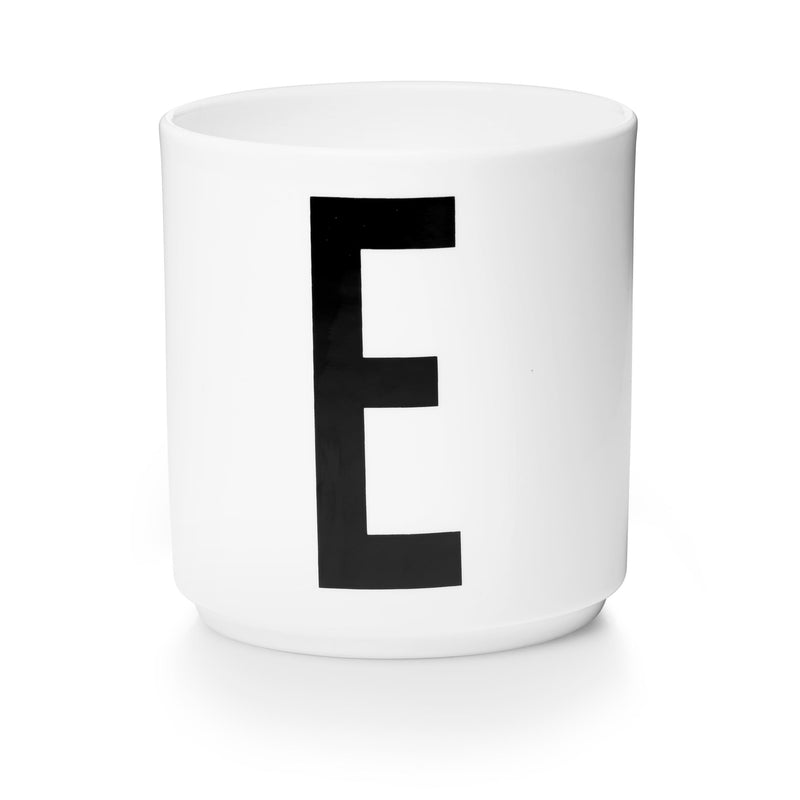 Lettercup, white, A-Z