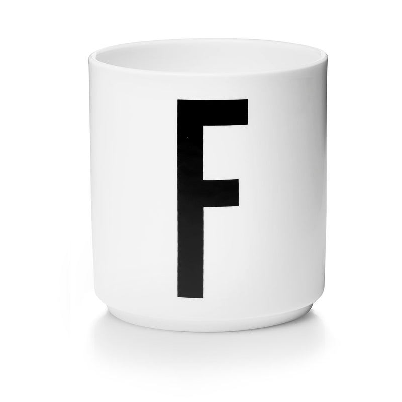 Lettercup, white, A-Z