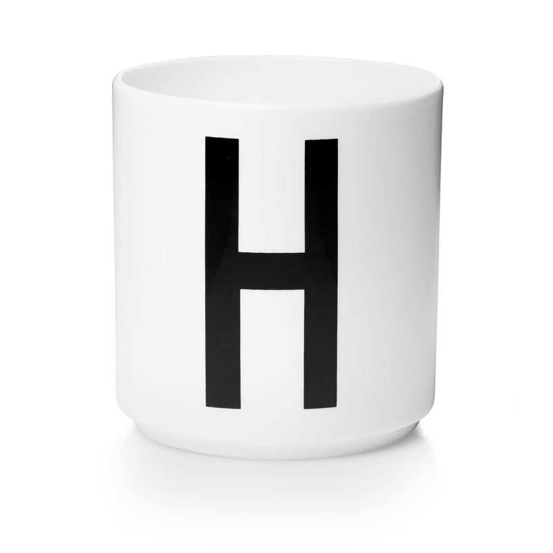 Lettercup, white, A-Z