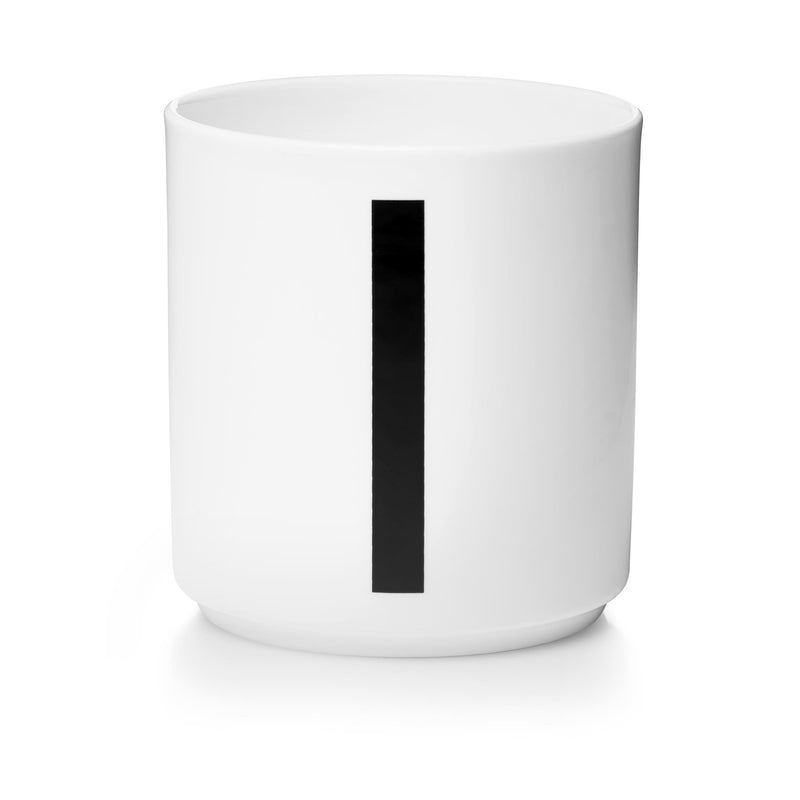 Lettercup, white, A-Z