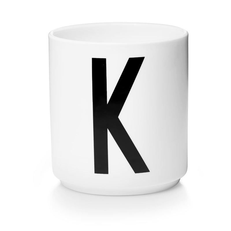 Lettercup, white, A-Z