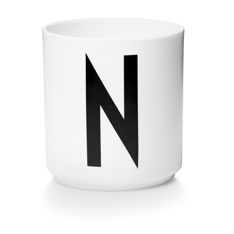 Lettercup, white, A-Z