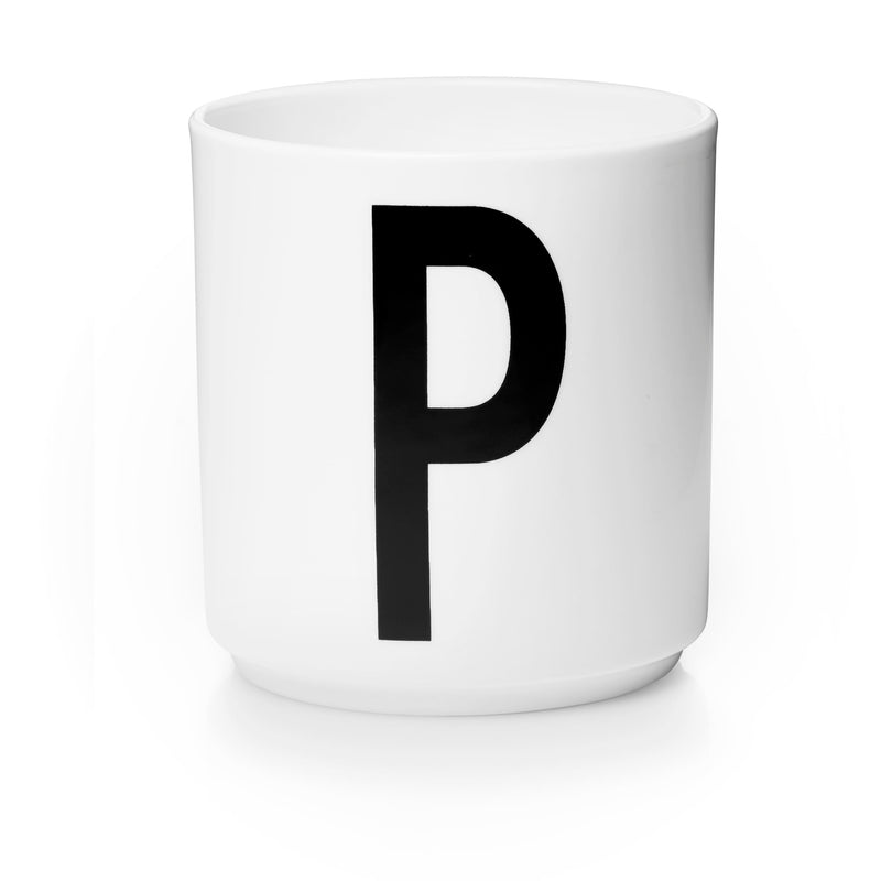 Lettercup, white, A-Z