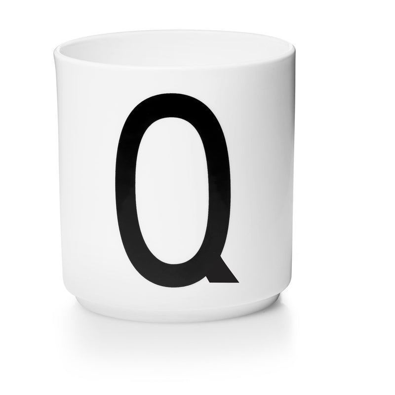 Lettercup, white, A-Z