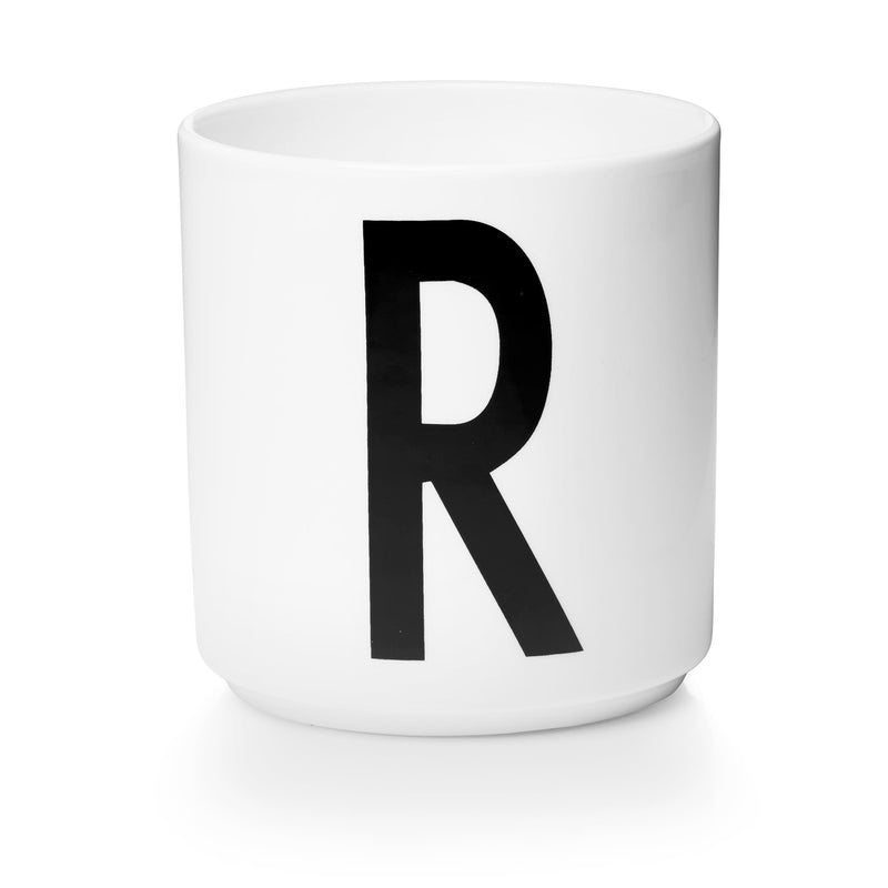 Lettercup, white, A-Z