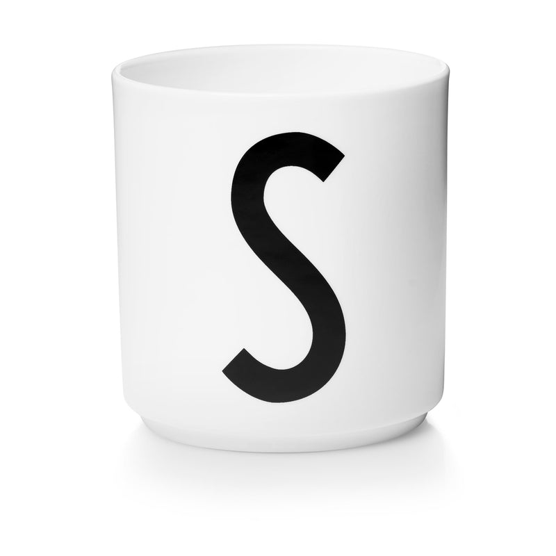 Lettercup, white, A-Z