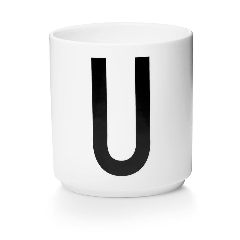 Lettercup, white, A-Z