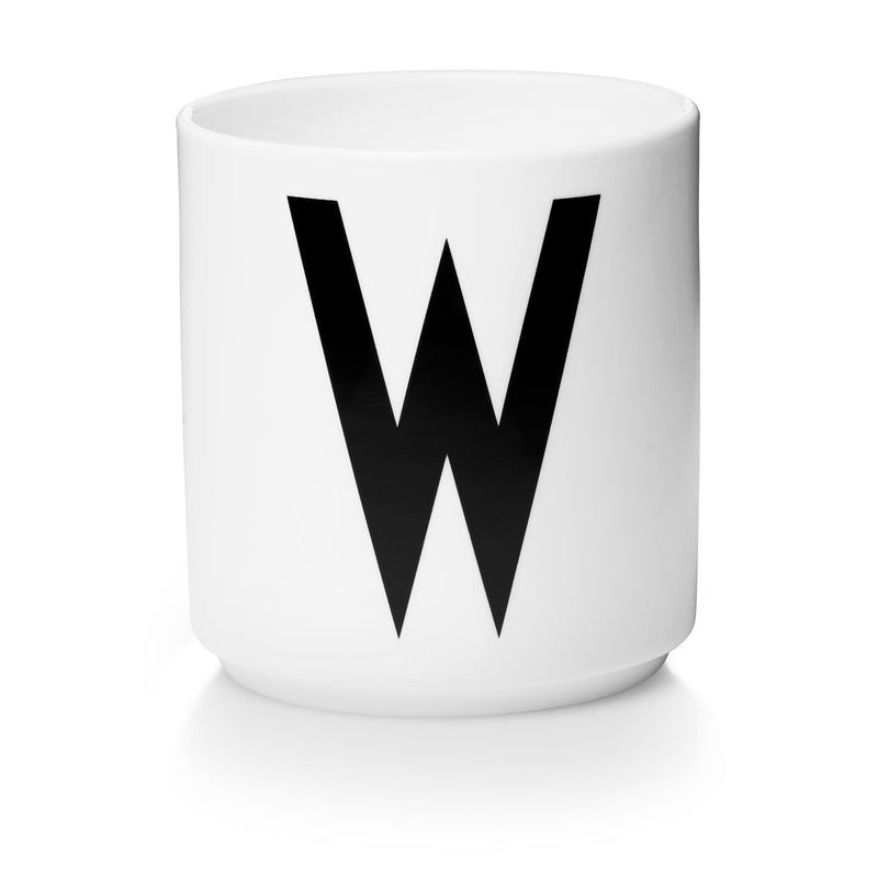 Lettercup, white, A-Z