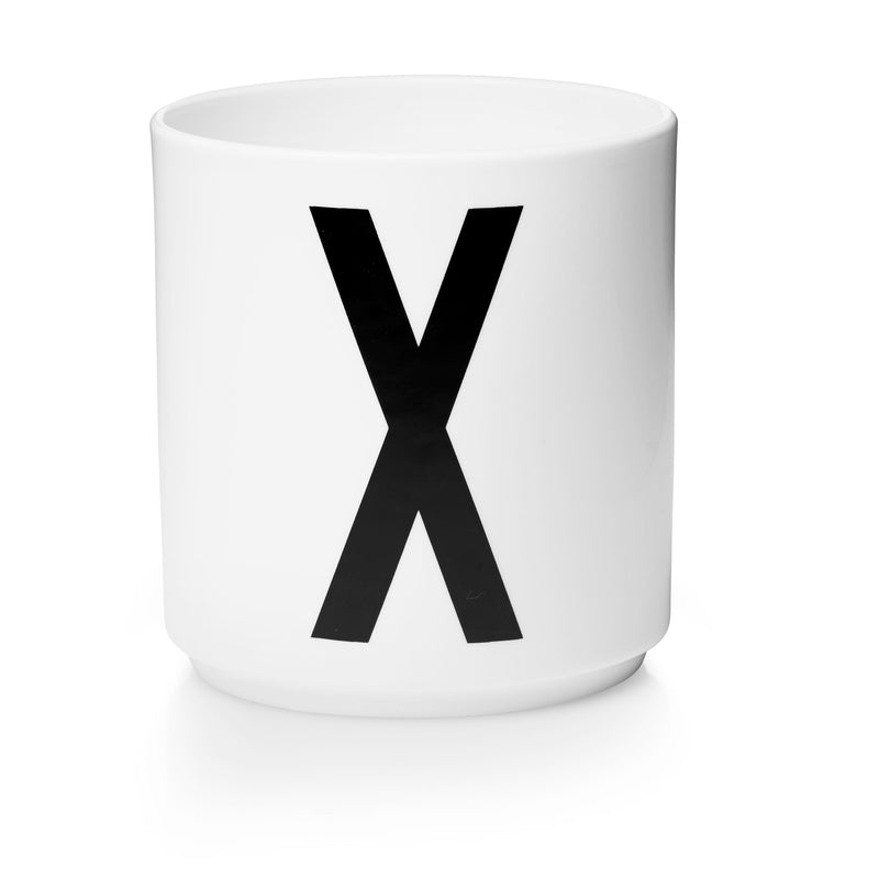 Lettercup, white, A-Z