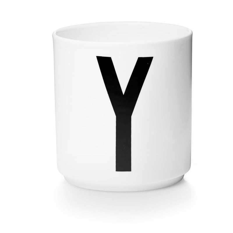 Lettercup, white, A-Z