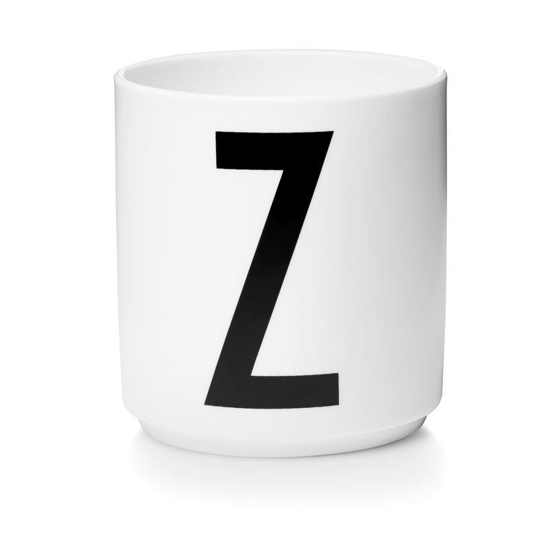 Lettercup, white, A-Z