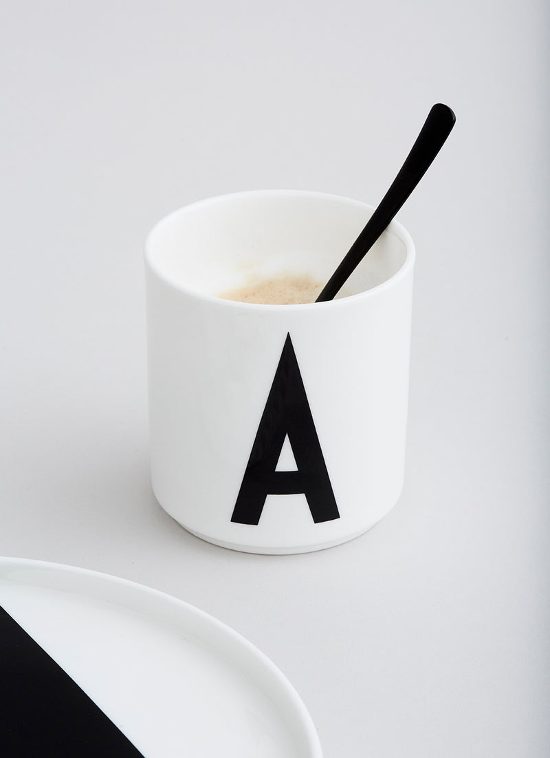 Lettercup, white, A-Z