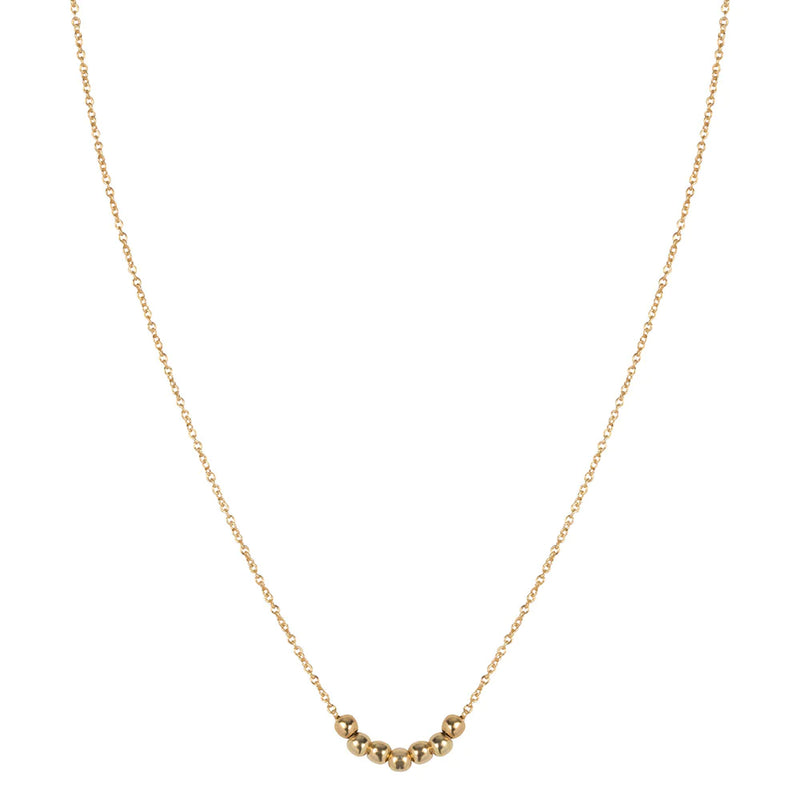 Delicate gold necklace