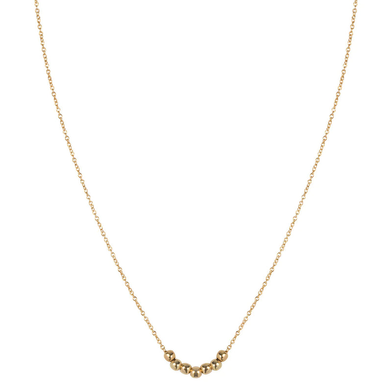 Delicate gold necklace