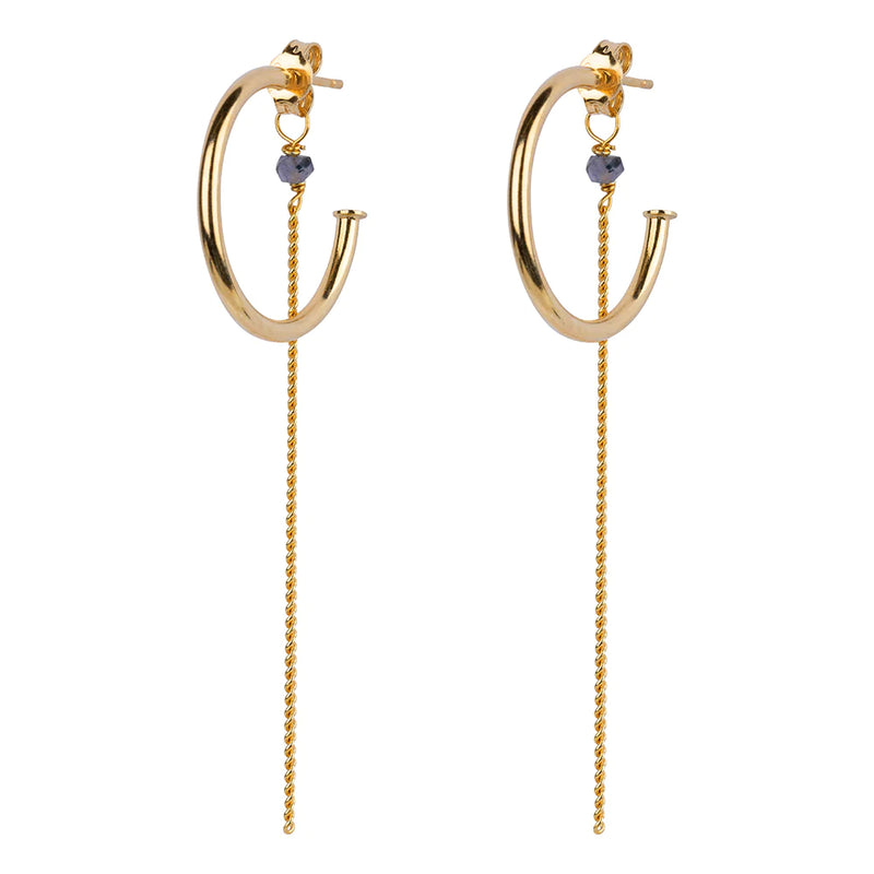 Levi gold earrings