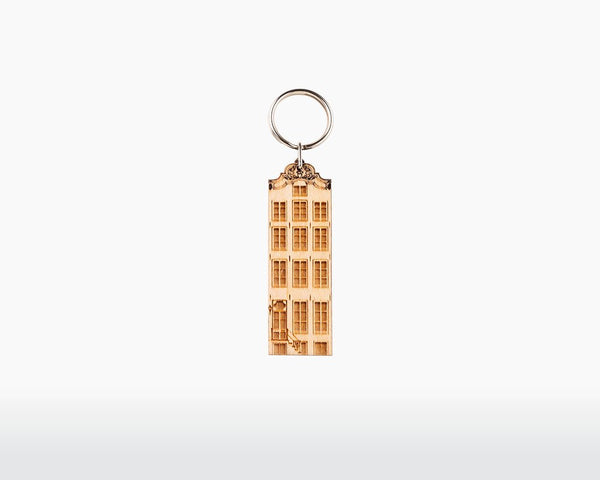 Amsterdam Canal House Keychain