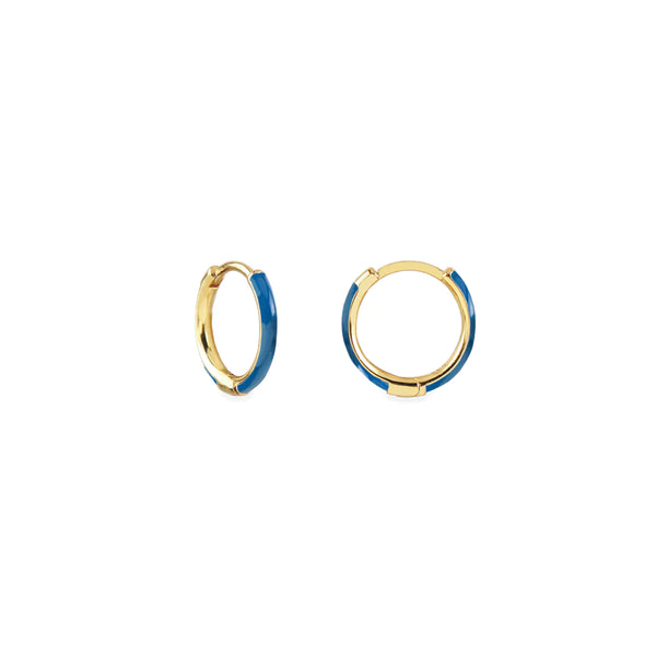 Loulou earrings, blue.