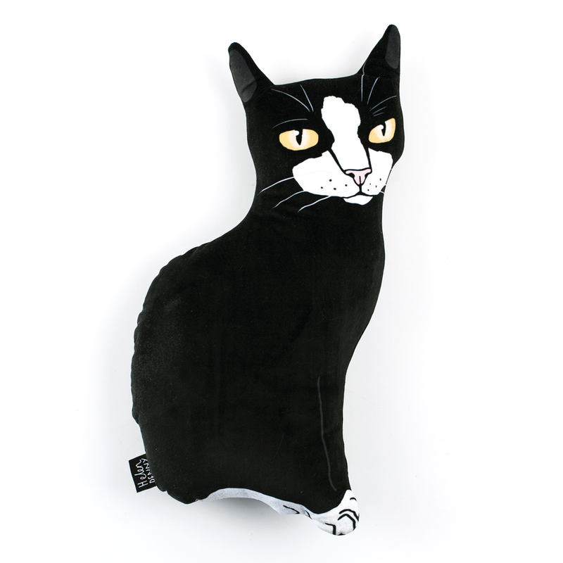 Bridget the black cat | Pillow