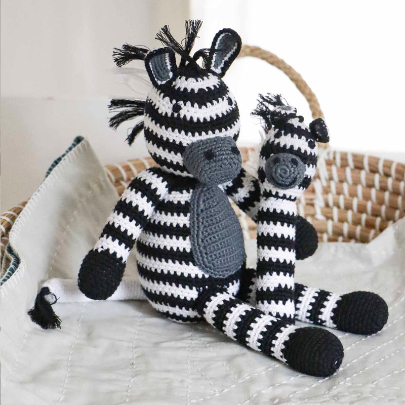 Zebra stuffed animal.
