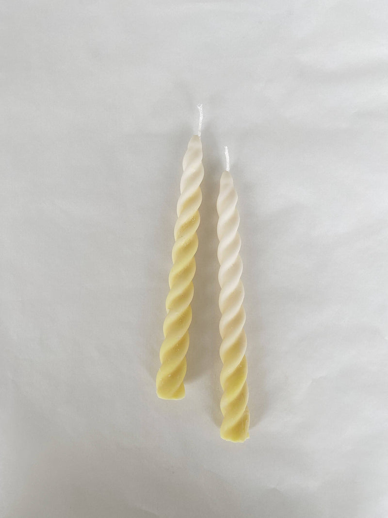 Lemon Curd Ombre Twirl Candle