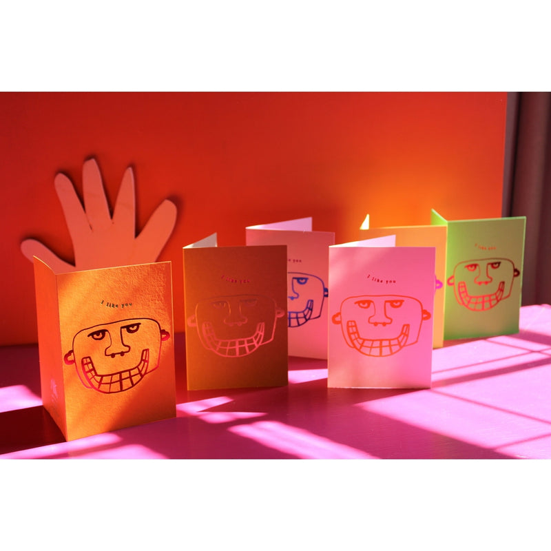 "I like you" postcard