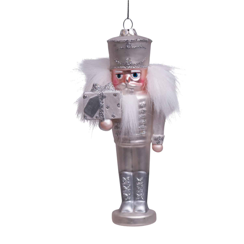 Nutcracker silver/white ornament
