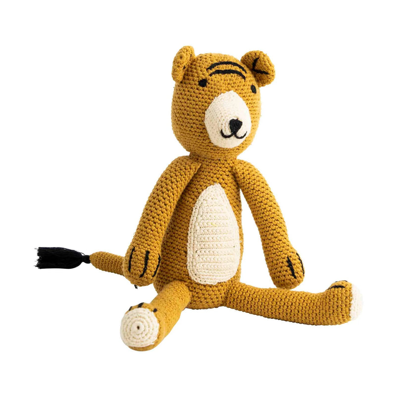 Tiger stuffed animal.